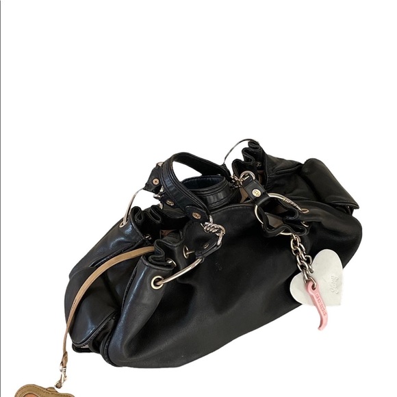 JUICY COUTURE Black with Gold Bag! - Picture 3 of 7
